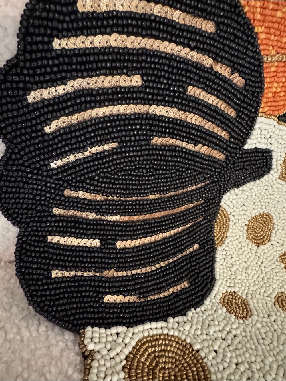 Beaded‎ 36” Fall Pumpkins Table Runner - Picture 5 of 12